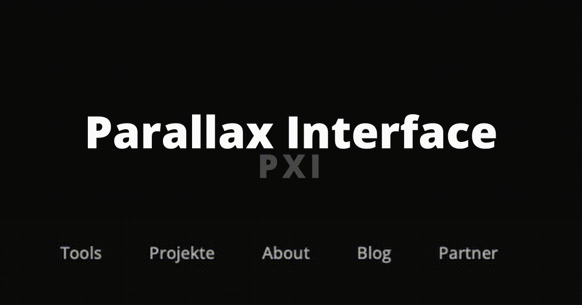 Parallax Interface Header Image